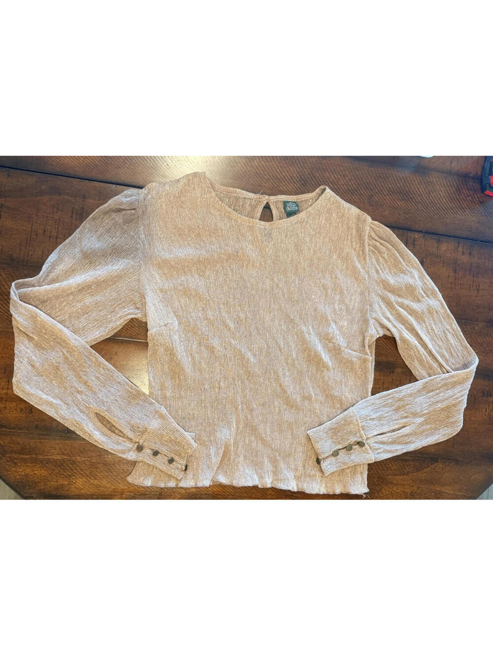 Wild Fable  Metallic Long Sleeve Top Top - Size Small